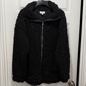 Haven Well Within Black Gnarled Cotton Coat